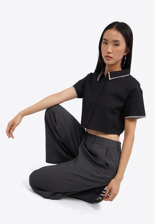 Short Sleeve Crop Shirt