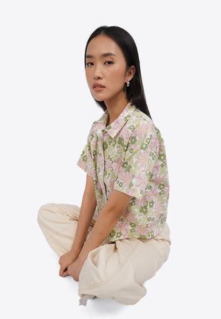 Regular Fit Printed Short Sleeve Blouse