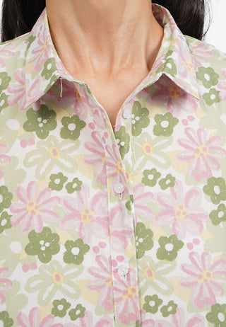 Regular Fit Printed Short Sleeve Blouse