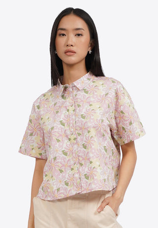 Regular Fit Printed Short Sleeve Blouse