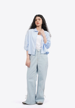 Voluminous 3/4 Sleeve Blouse