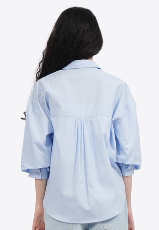 Voluminous 3/4 Sleeve Blouse