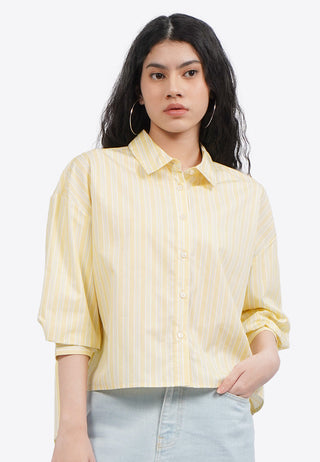 Printed Voluminous 3/4 Sleeve Blouse