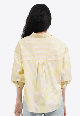 Printed Voluminous 3/4 Sleeve Blouse