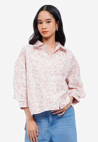Voluminous Printed Blouse