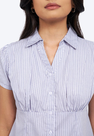 Puff Sleeve V-Neck Blouse