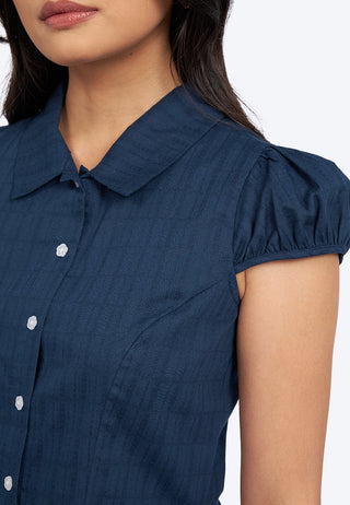Short Sleeve Textured Blouse