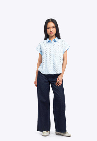 Printed Roll Up Short Sleeve Shirt