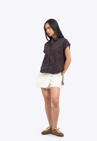 Printed Roll Up Short Sleeve Shirt