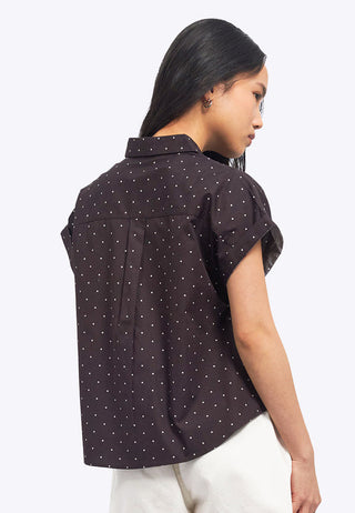 Printed Roll Up Short Sleeve Shirt