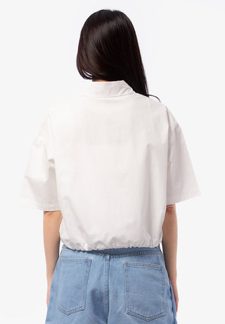 Button Up Shirt with Drawstring