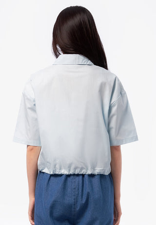 Button Up Shirt with Drawstring