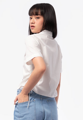 Short Sleeve Shirt with Side Ruched