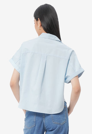 Roll Up Short Sleeve Boxy Shirt