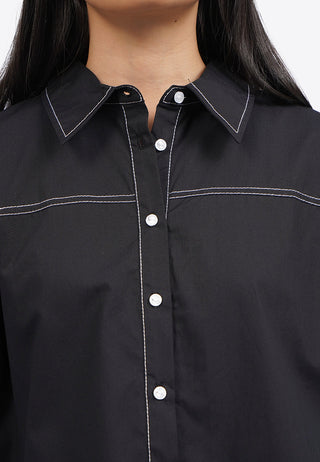 Contrast Stitch Short Sleeve Shirt