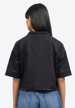 Contrast Stitch Short Sleeve Shirt