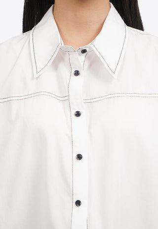 Contrast Stitch Short Sleeve Shirt
