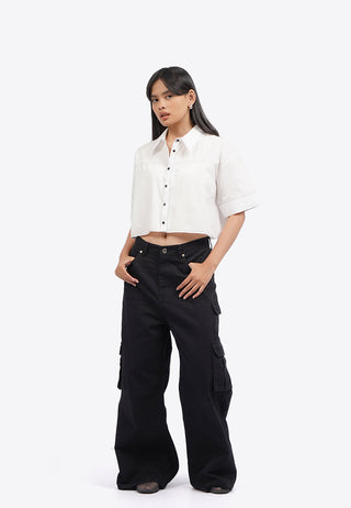 Contrast Stitch Short Sleeve Shirt