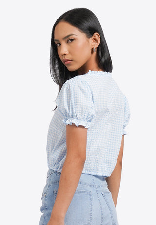 Sweetheart Button Up Blouse