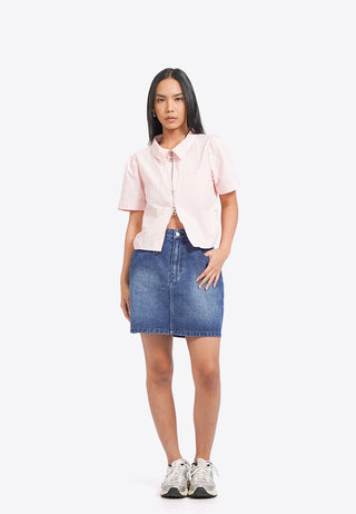 Short Sleeve Parachute Blouse