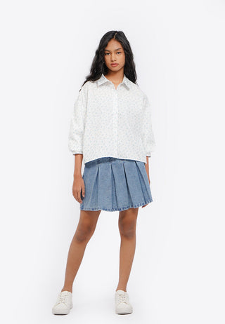 Printed Voluminous Blouse