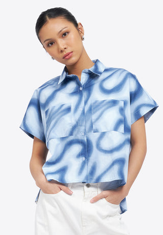 Pocket Detail Hi Lo Shirt