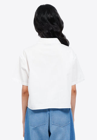 Lace Trim Short Sleeve Shirt