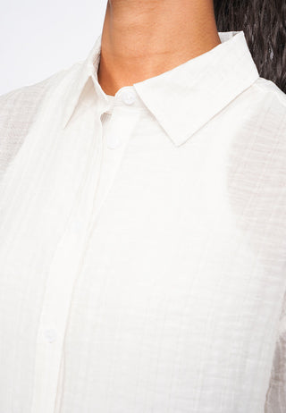 Oversized Short Sleeve Crinkle Shirt
