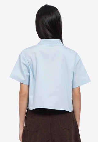 Lace Trim Short Sleeve Shirt