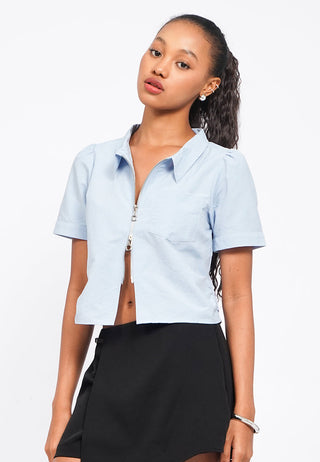 Zipped Up Parachute Shirt