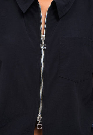 Zipped Up Parachute Shirt