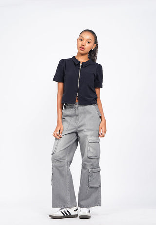 Zipped Up Parachute Shirt