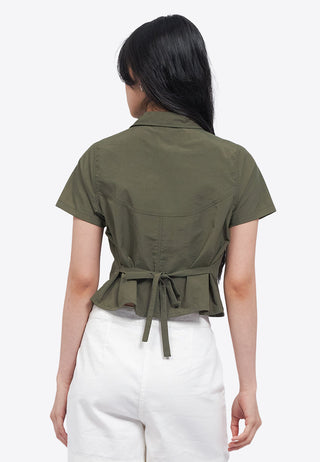 Zip Up Short Sleeve Shirt