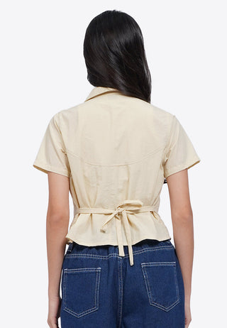 Zip Up Short Sleeve Shirt
