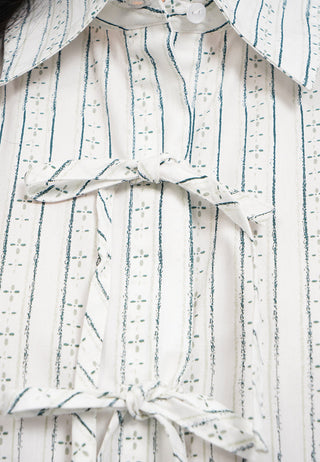 Printed Shirt with Tied Detail