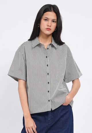 Regular Fit Short Sleeve Stripe Shirt