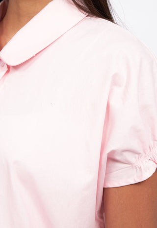 Round Collar Button Up Shirt