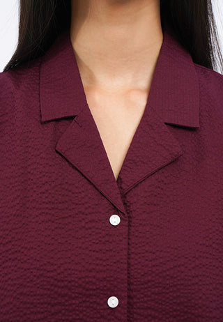Oversized Short Sleeve Stripe Shirt