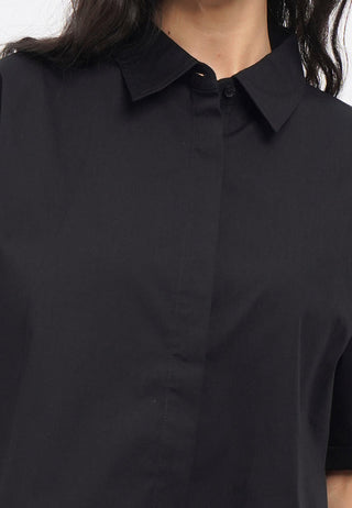 Oversized Crop Short Sleeve Shirt