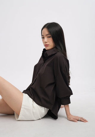 Voluminous 3/4 Sleeve Blouse