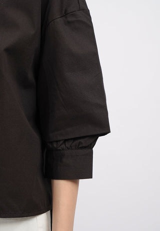 Voluminous 3/4 Sleeve Blouse
