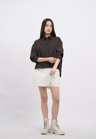 Voluminous 3/4 Sleeve Blouse