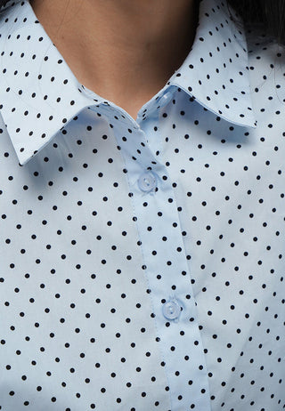 Polkadot Voluminous 3/4 Sleeve Blouse