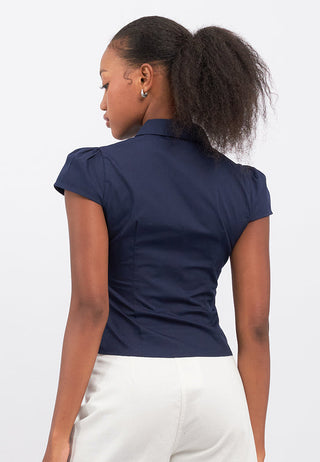 Short Sleeve Ruched Blouse