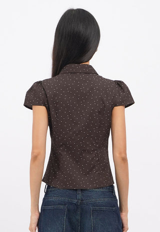 Short Sleeve Ruched Blouse