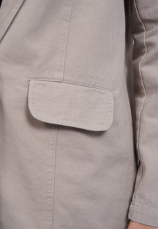 Oversized Twill Blazer