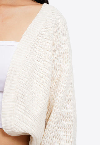 Knitted Long Sleeve Bolero