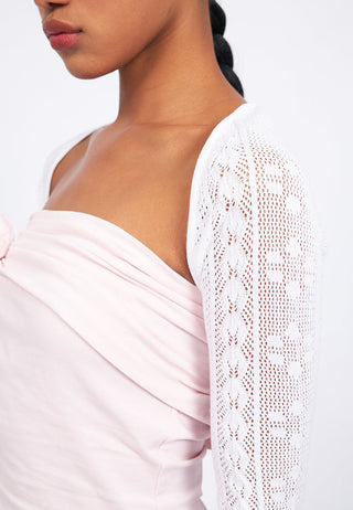Openwork Knitted Bolero