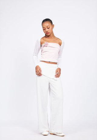 Openwork Knitted Bolero