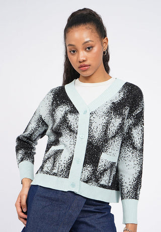 Oversized Sprayed Cardigan